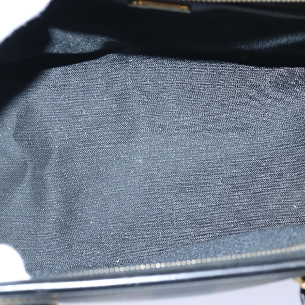 FENDI Pecan Canvas Hand Bag Brown Black ar12307
