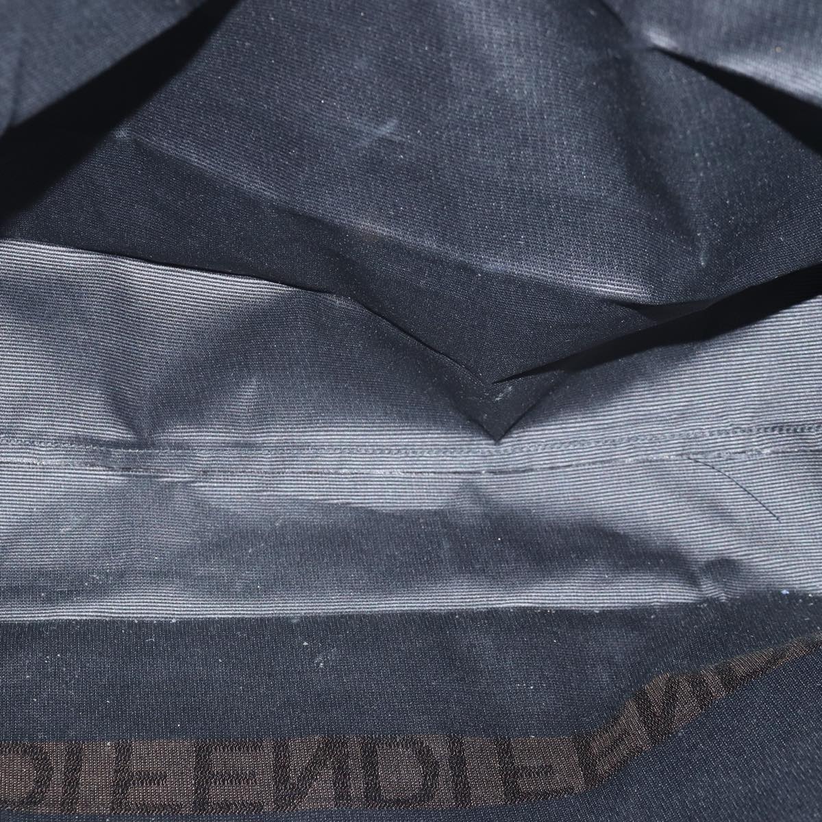 FENDI Tote Bag Nylon Black Gold ar12397