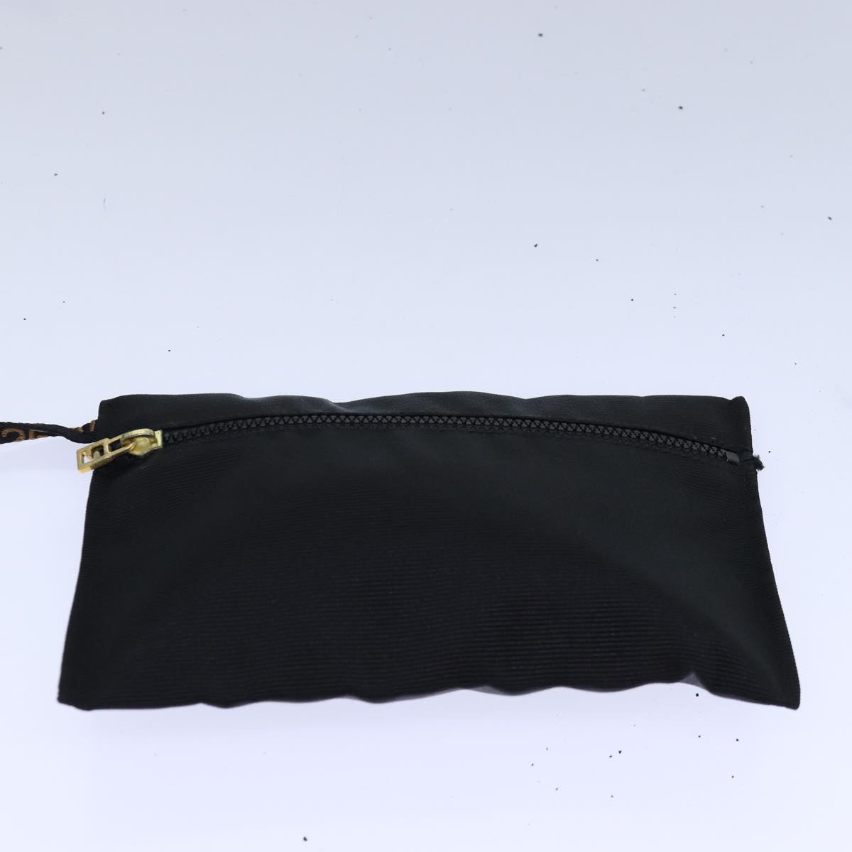 FENDI Tote Bag Nylon Black Gold ar12397