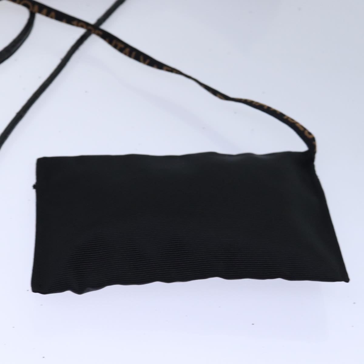 FENDI Tote Bag Nylon Black Gold ar12397