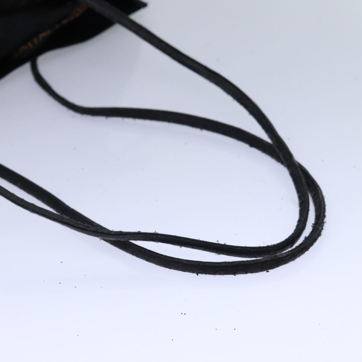 FENDI Tote Bag Nylon Black Gold ar12397