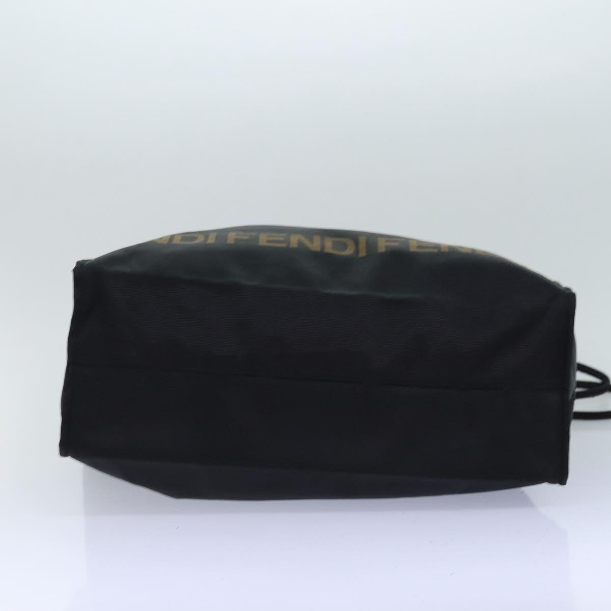 FENDI Tote Bag Nylon Black Gold ar12397