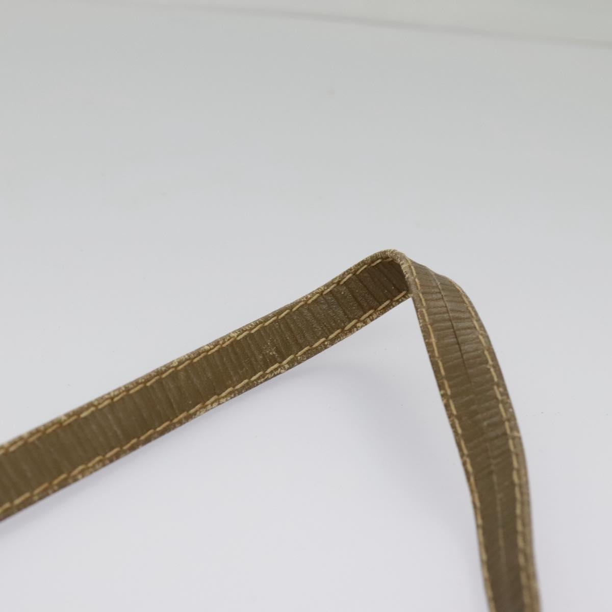 FENDI Zucchino Canvas Shoulder Bag Vintage Beige ar12721