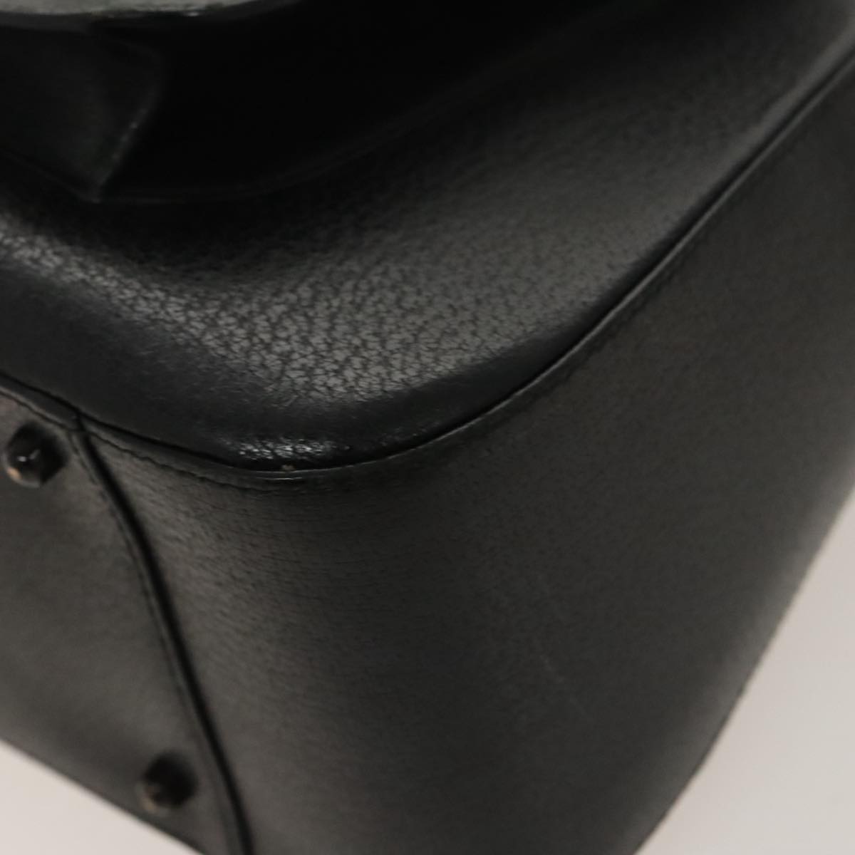 GUCCI Hand Bag Leather 2way Black 000 2058 0307 6 ar12725