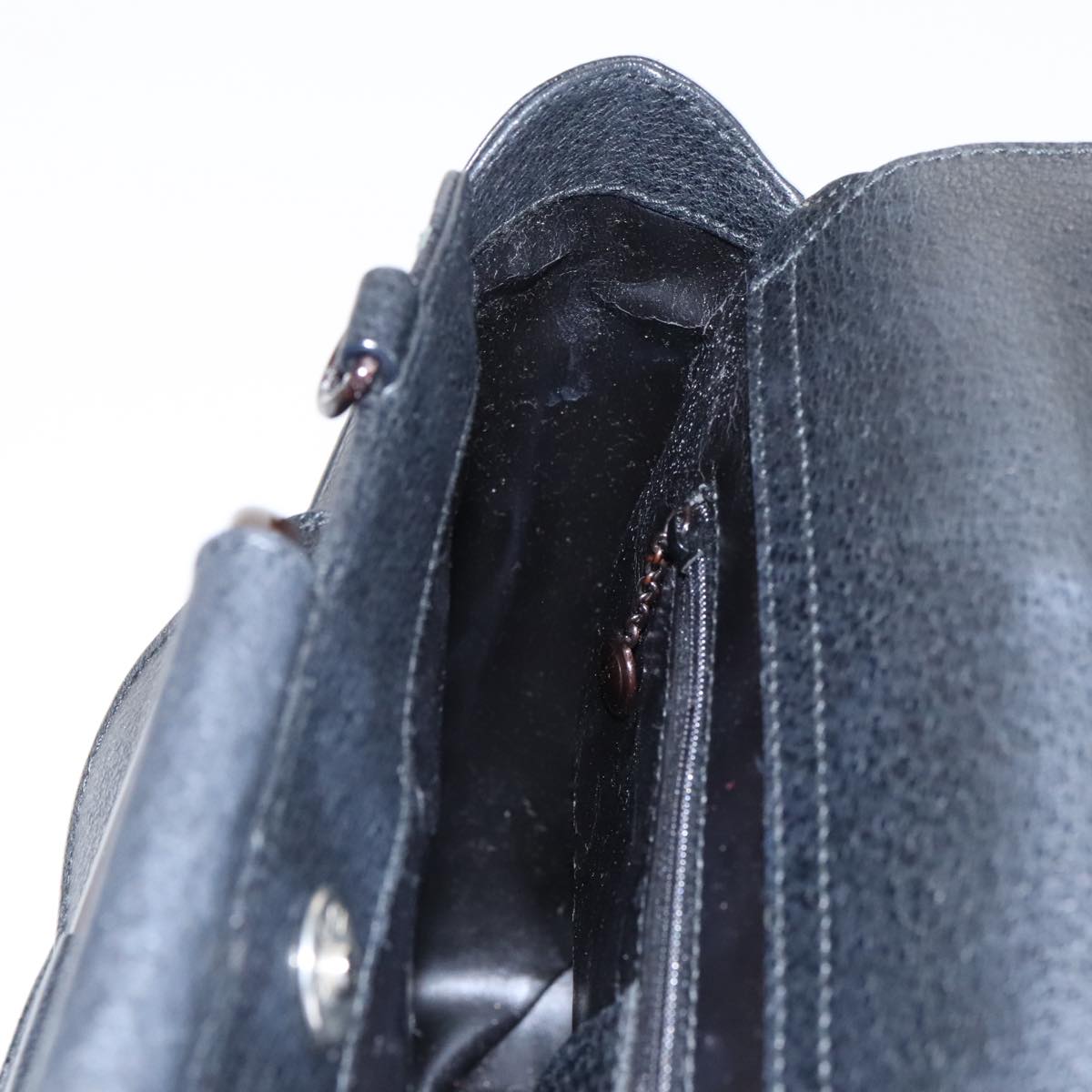 GUCCI Hand Bag Leather 2way Black 000 2058 0307 6 ar12725