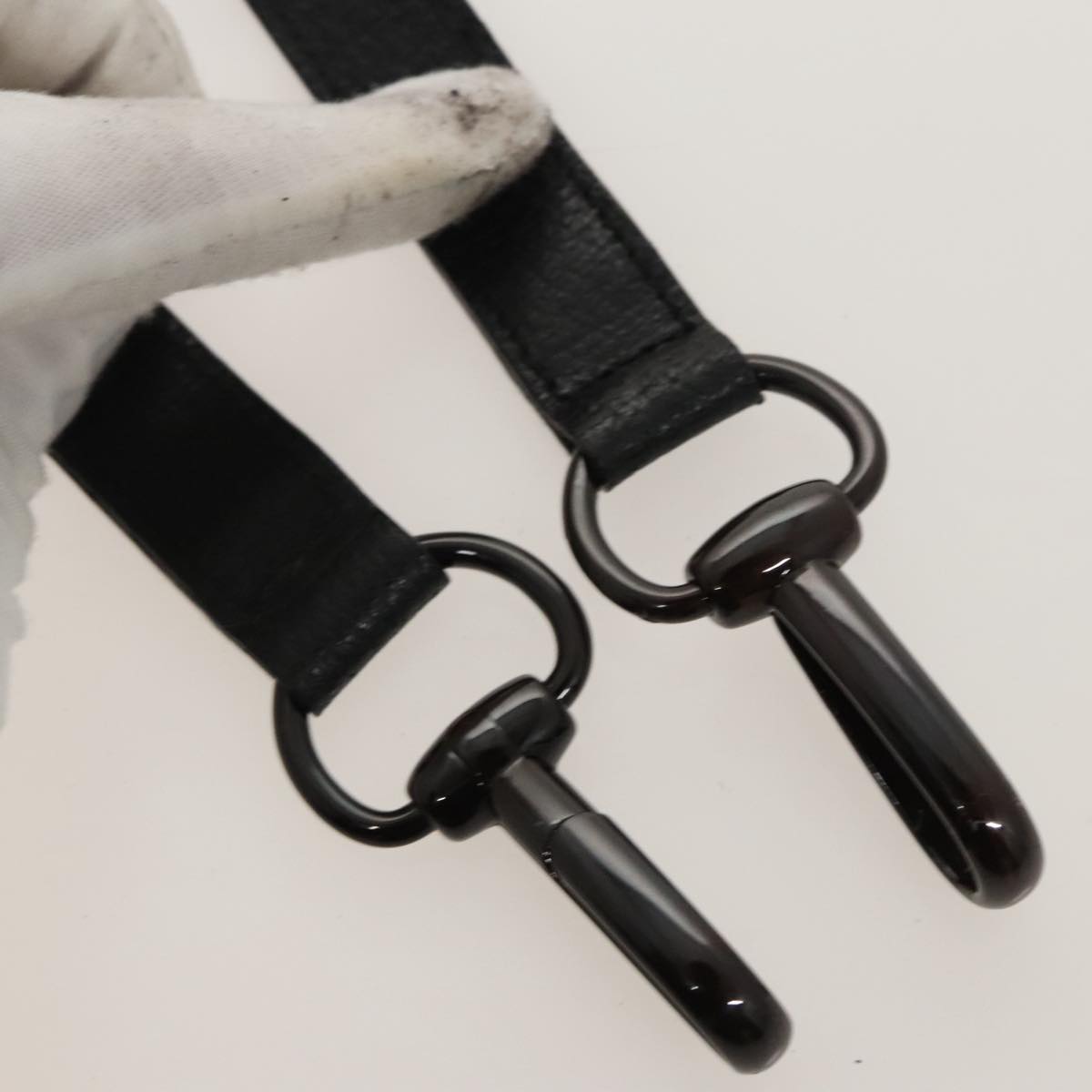 GUCCI Hand Bag Leather 2way Black 000 2058 0307 6 ar12725