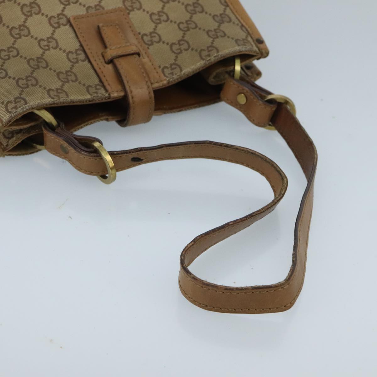 GUCCI GG Canvas Tote Bag Beige ar12769