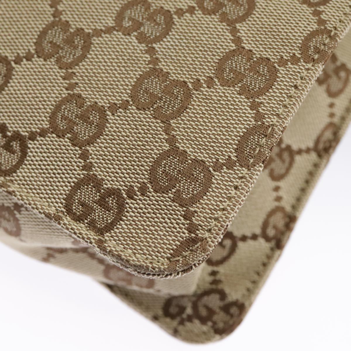 GUCCI GG Canvas Shoulder Bag Beige Cream Gold 120841 ar12809