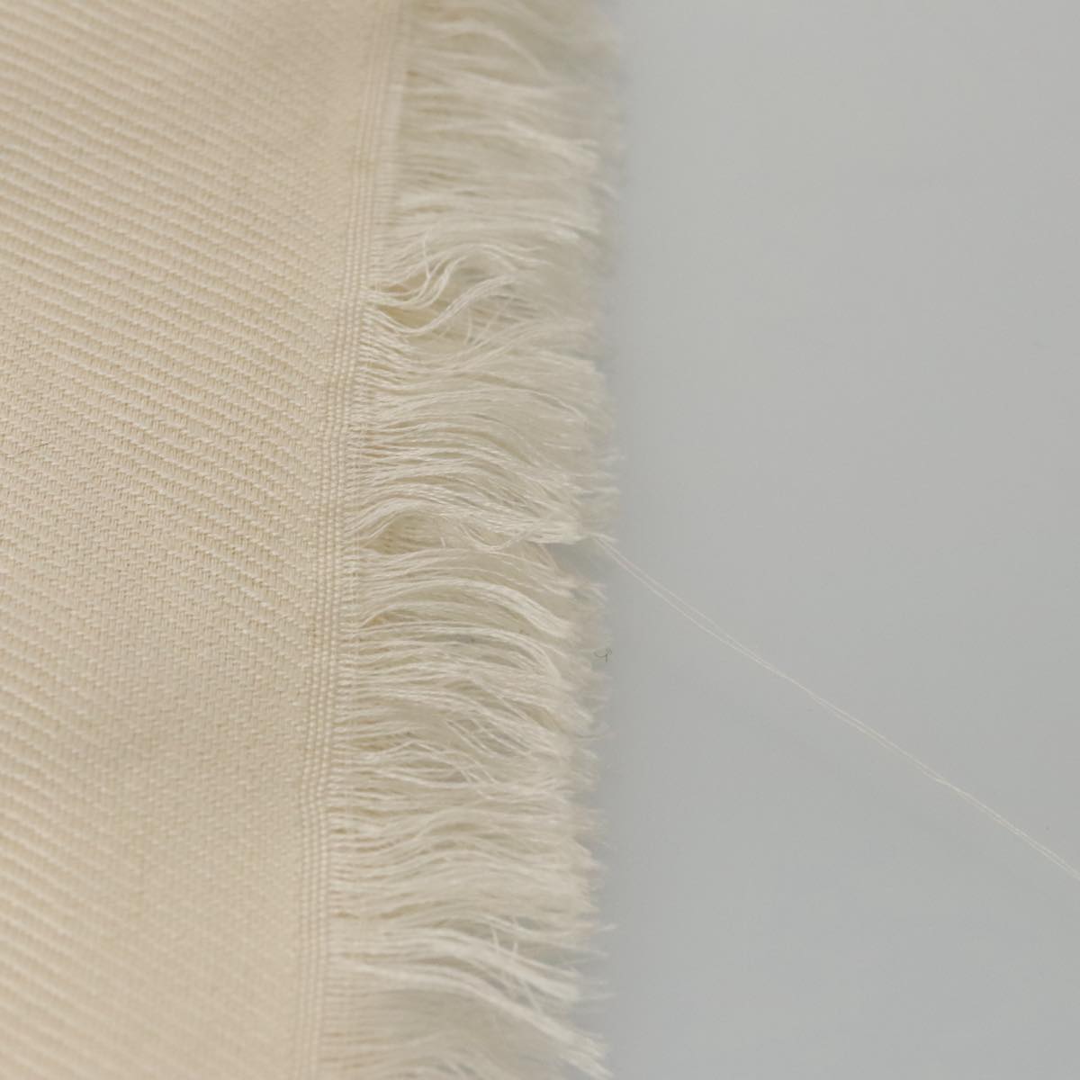 LOUIS VUITTON Monogram Scarf Silk White LV ar12823