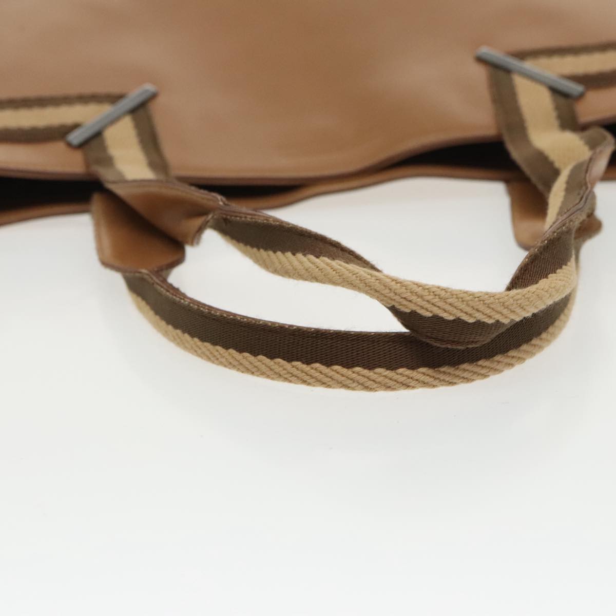 GUCCI Sherry Line Tote Bag Leather Brown 002 1135 ar12873
