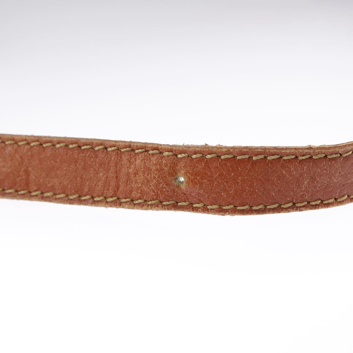 FENDI Pecan Canvas Shoulder Bag Brown Black ar12875