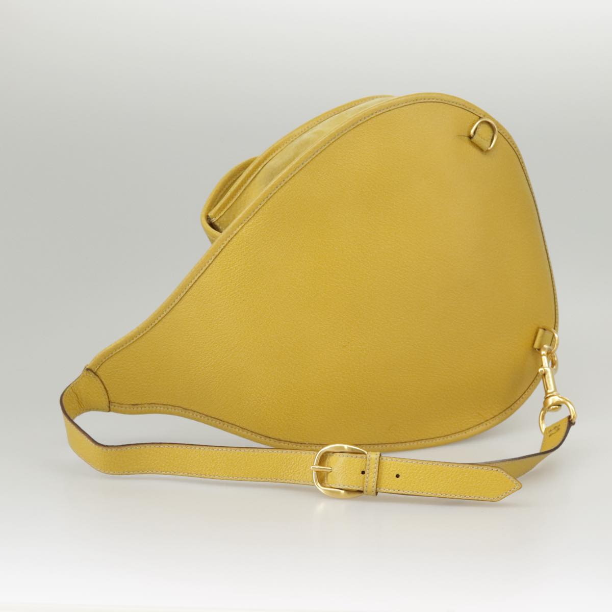 GUCCI Shoulder Bag Suede Leather Yellow Gold 003-2113-0034 ar12947