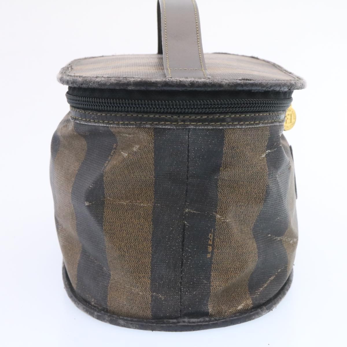 FENDI Shoulder Bag Canvas 2Set Black Brown ar5459
