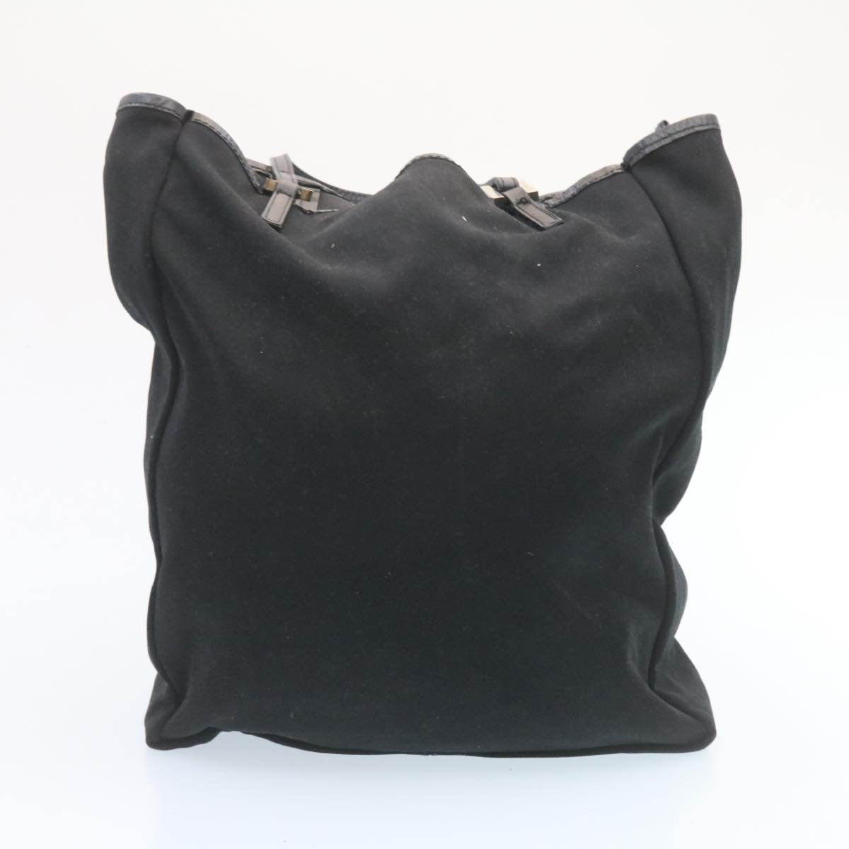 FENDI Pouch Hand Bag Nylon 2Set Black ar5688