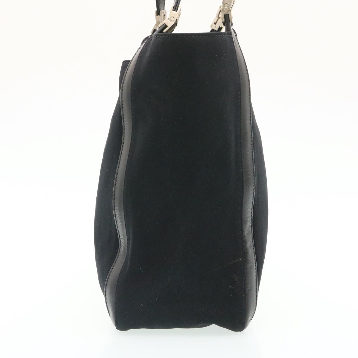 FENDI Hand Bag Nylon Black ar5884