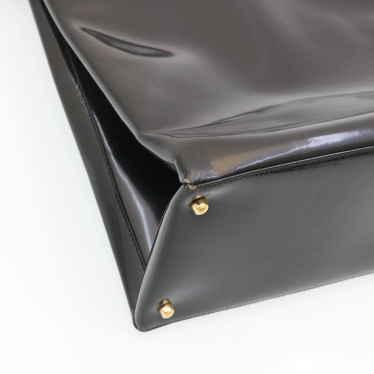 GUCCI Bamboo Tote Bag Leather Black ar6293