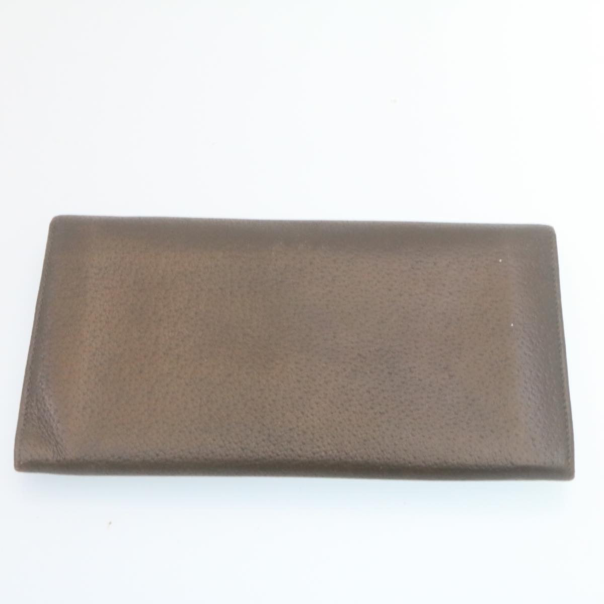 GUCCI GG Canvas Long Wallet Leather 6Set Black Brown ar6414