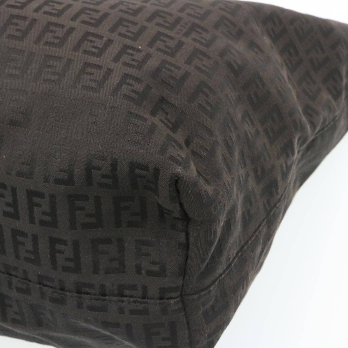 FENDI Zucchino Canvas Tote Bag Black ar6460