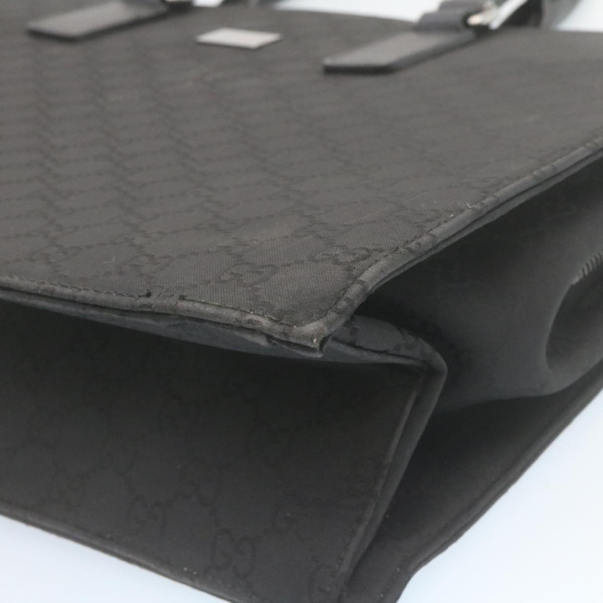 GUCCI GG Canvas Hand Bag Black ar6477