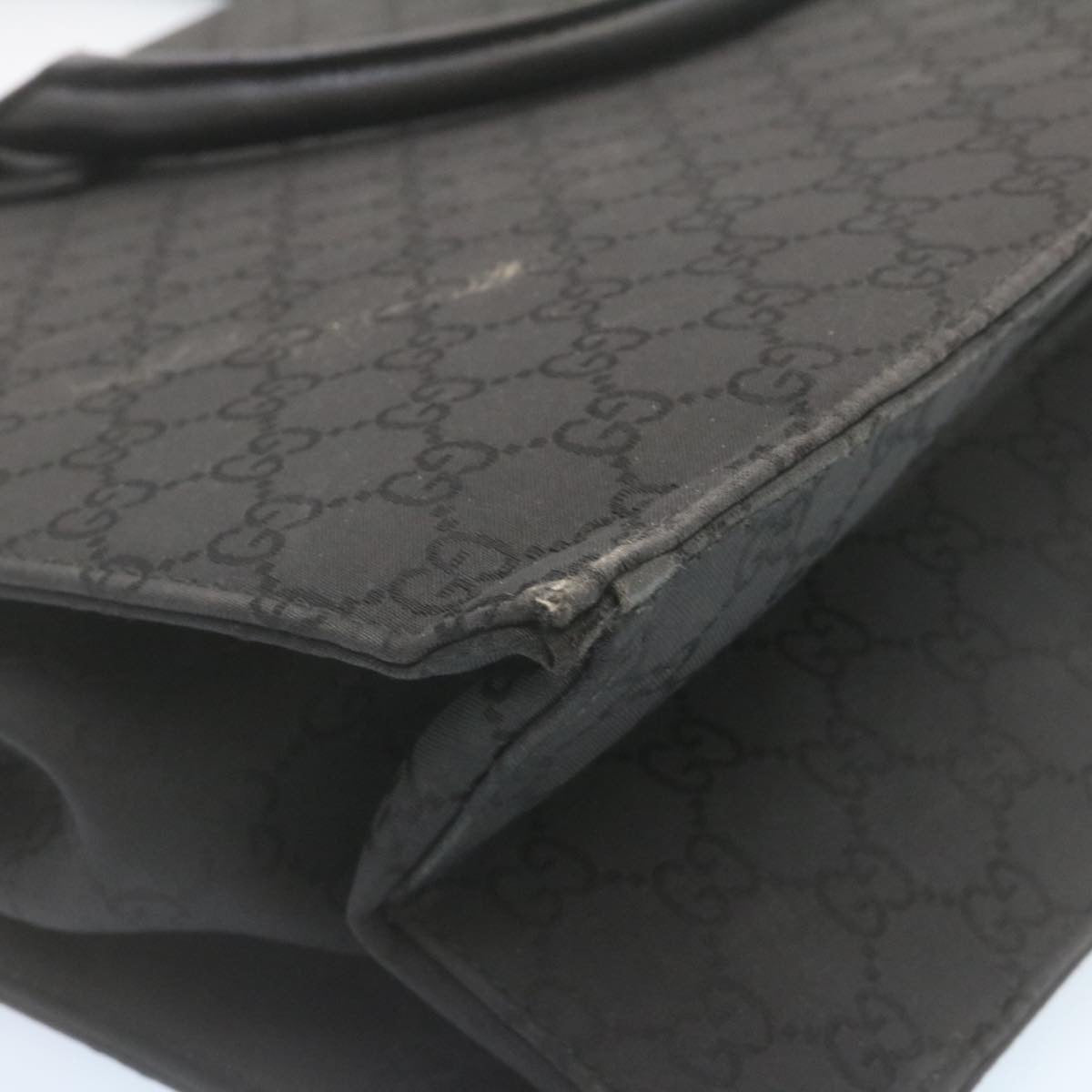 GUCCI GG Canvas Hand Bag Black ar6477