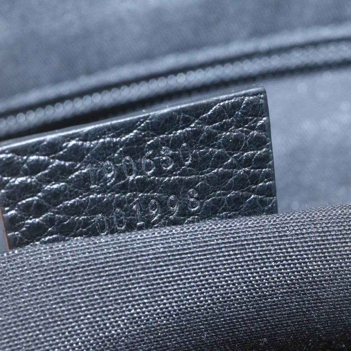 GUCCI GG Canvas Hand Bag Black ar6477