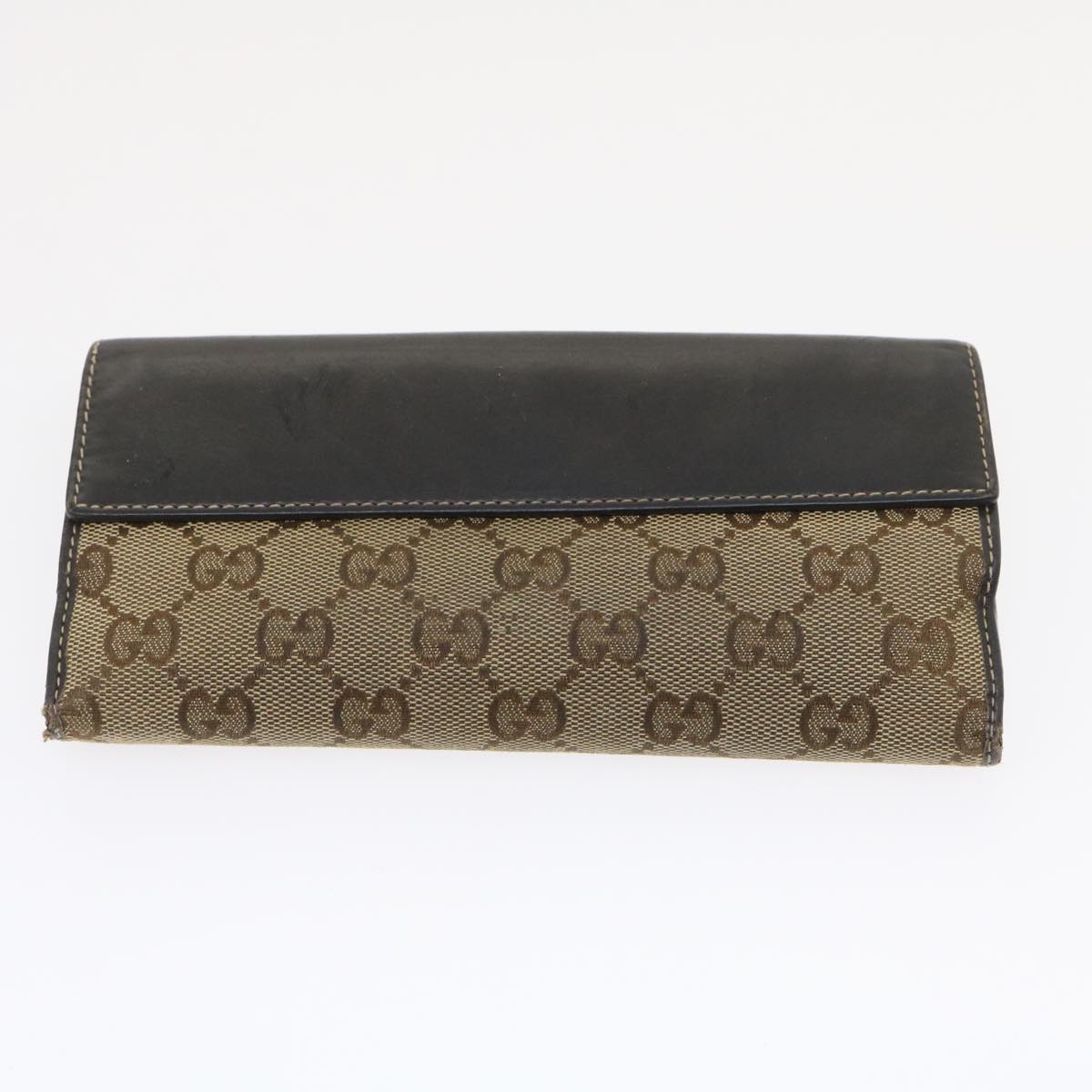 GUCCI GG Canvas Long Wallet Leather 5Set Beige Red black ar6787