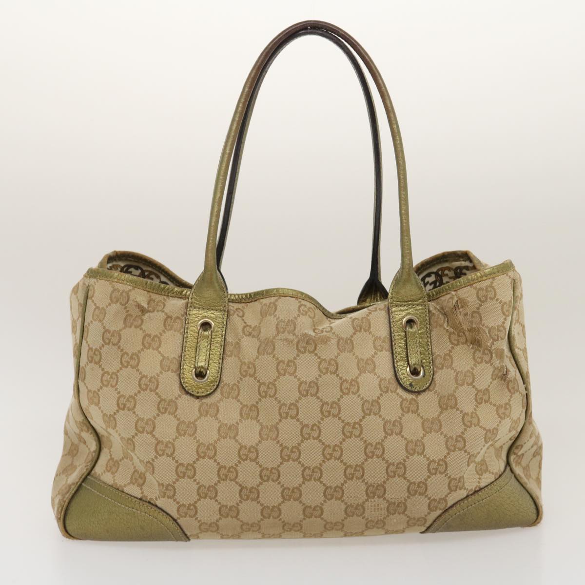 GUCCI Horse Bit GG Canvas Backpack Tote Bag 5Set Brown Black ar7028