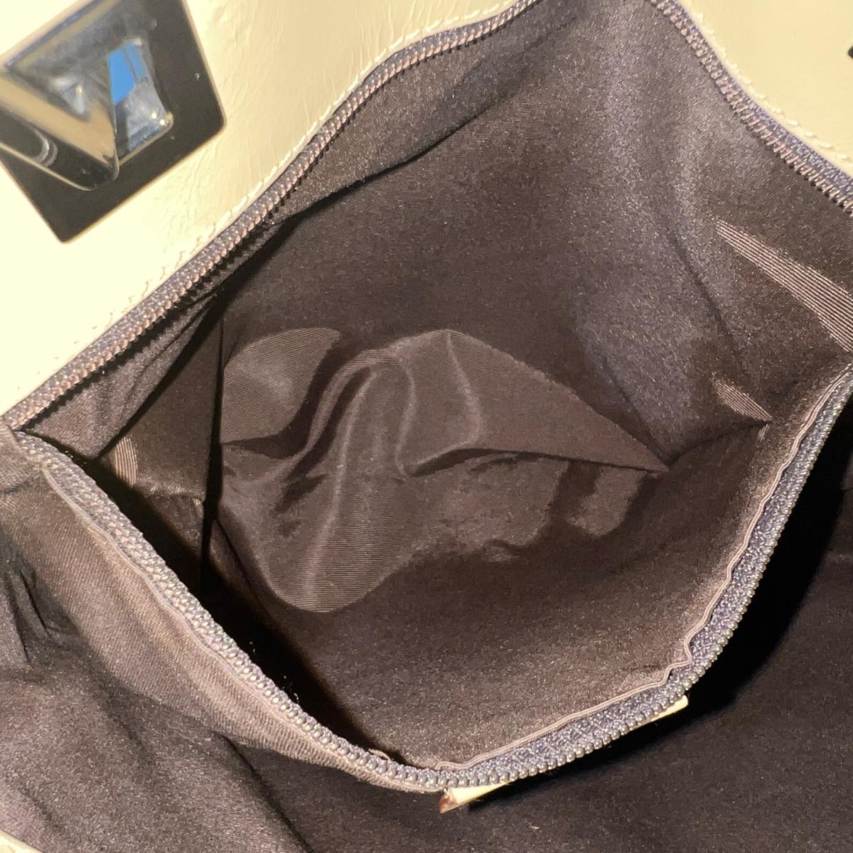 GUCCI Sherry Line GG Canvas Tote Bag Khaki Beige ar7449