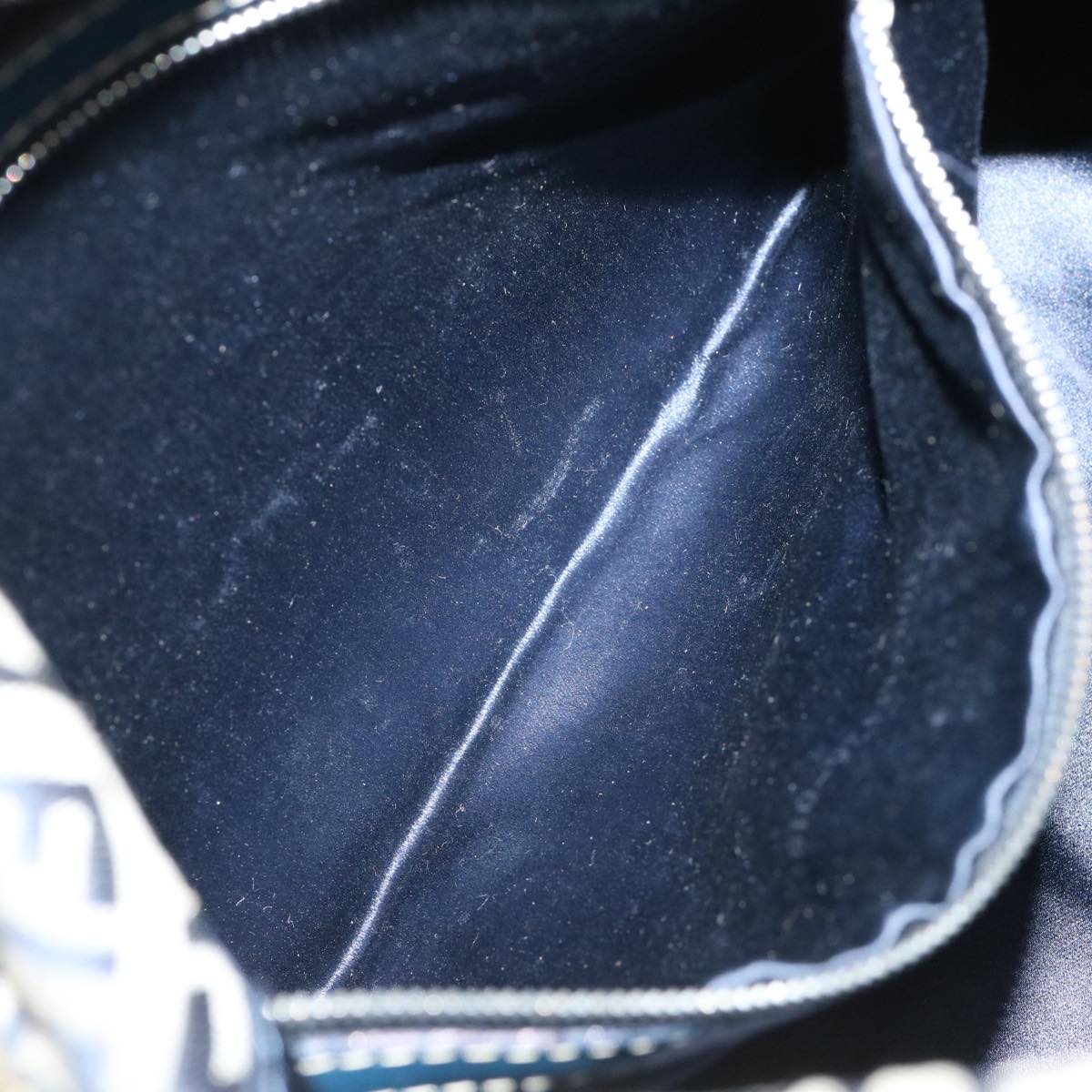 FENDI Zucca Canvas Mamma Baguette Shoulder Bag Navy ar7934