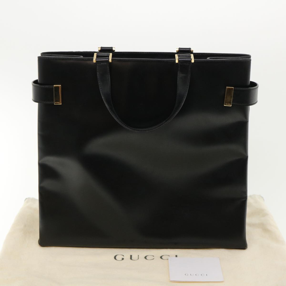 GUCCI Hand Bag Leather Black 002/2046/0332 ar7942