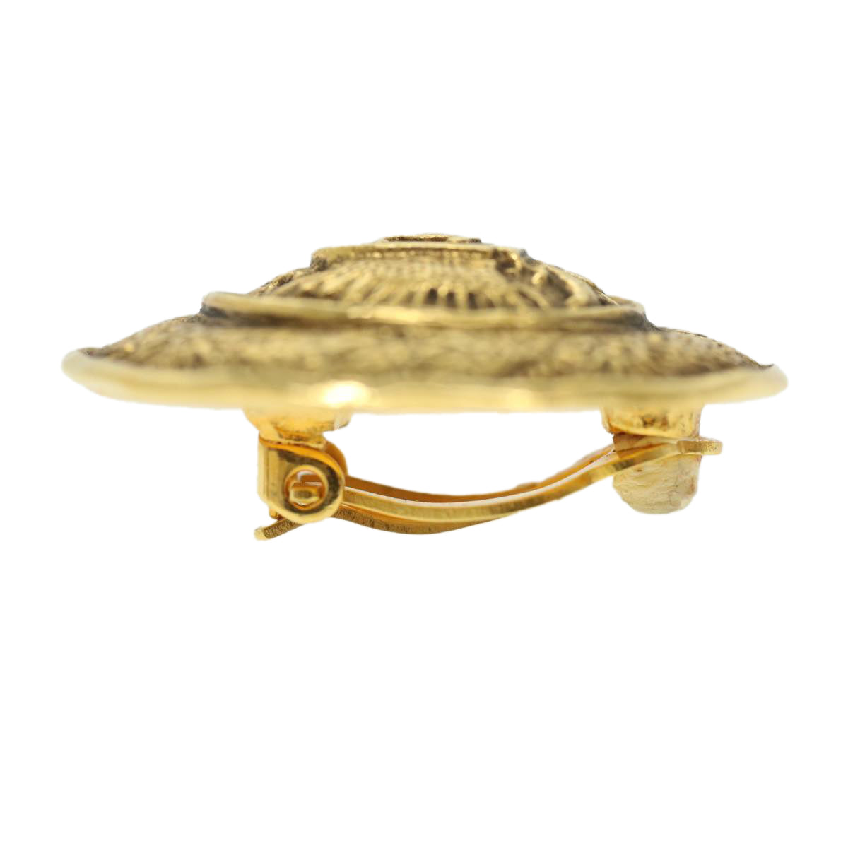 CHANEL Earring Gold Tone CC ar8383
