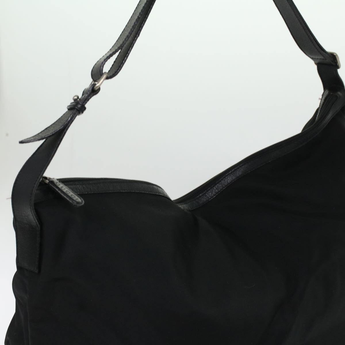 GUCCI Shoulder Bag Canvas Black ar8657