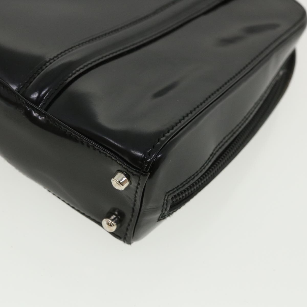 GUCCI Shoulder Bag Patent Leather Black ar8722