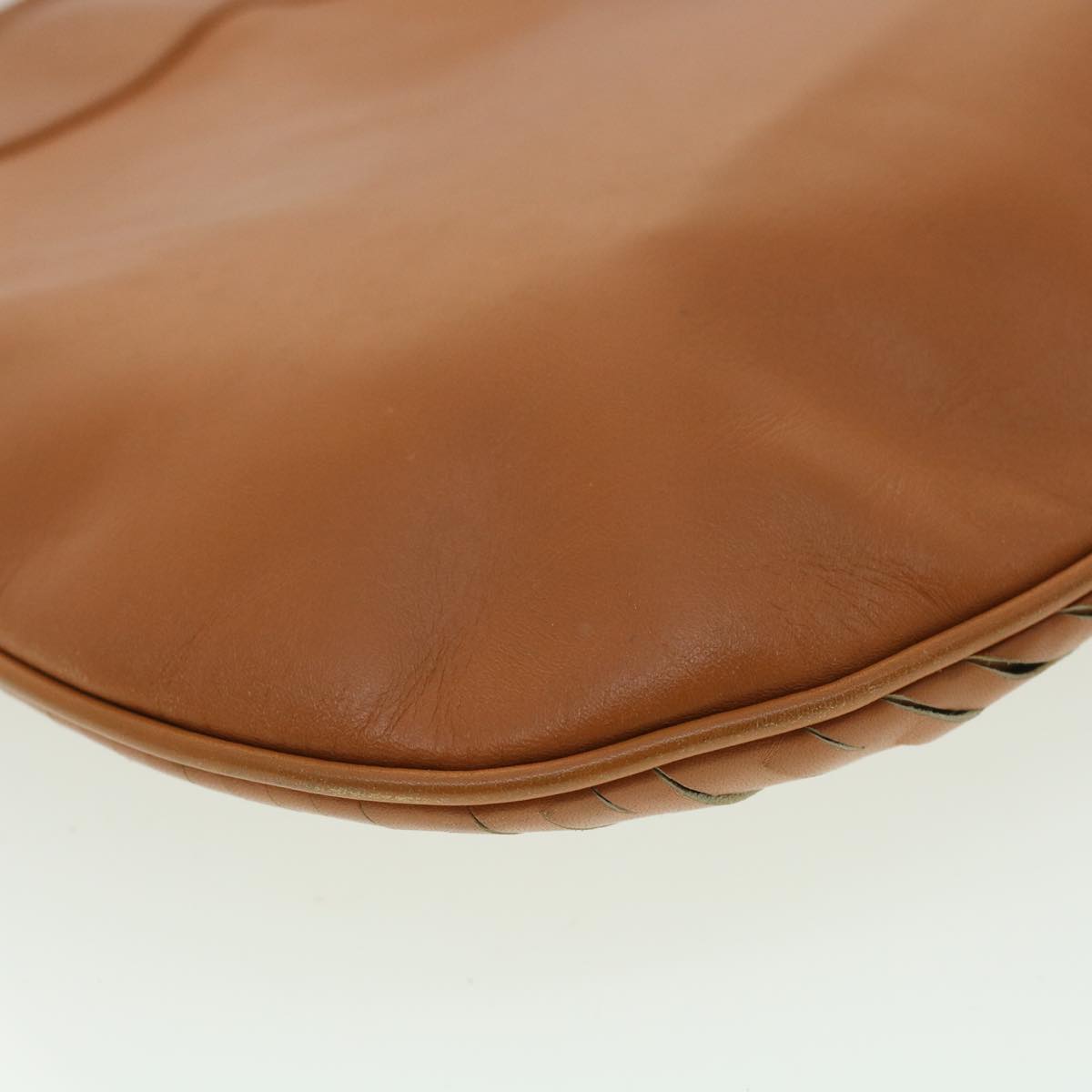 FENDI Shoulder Bag Leather Brown ar8740