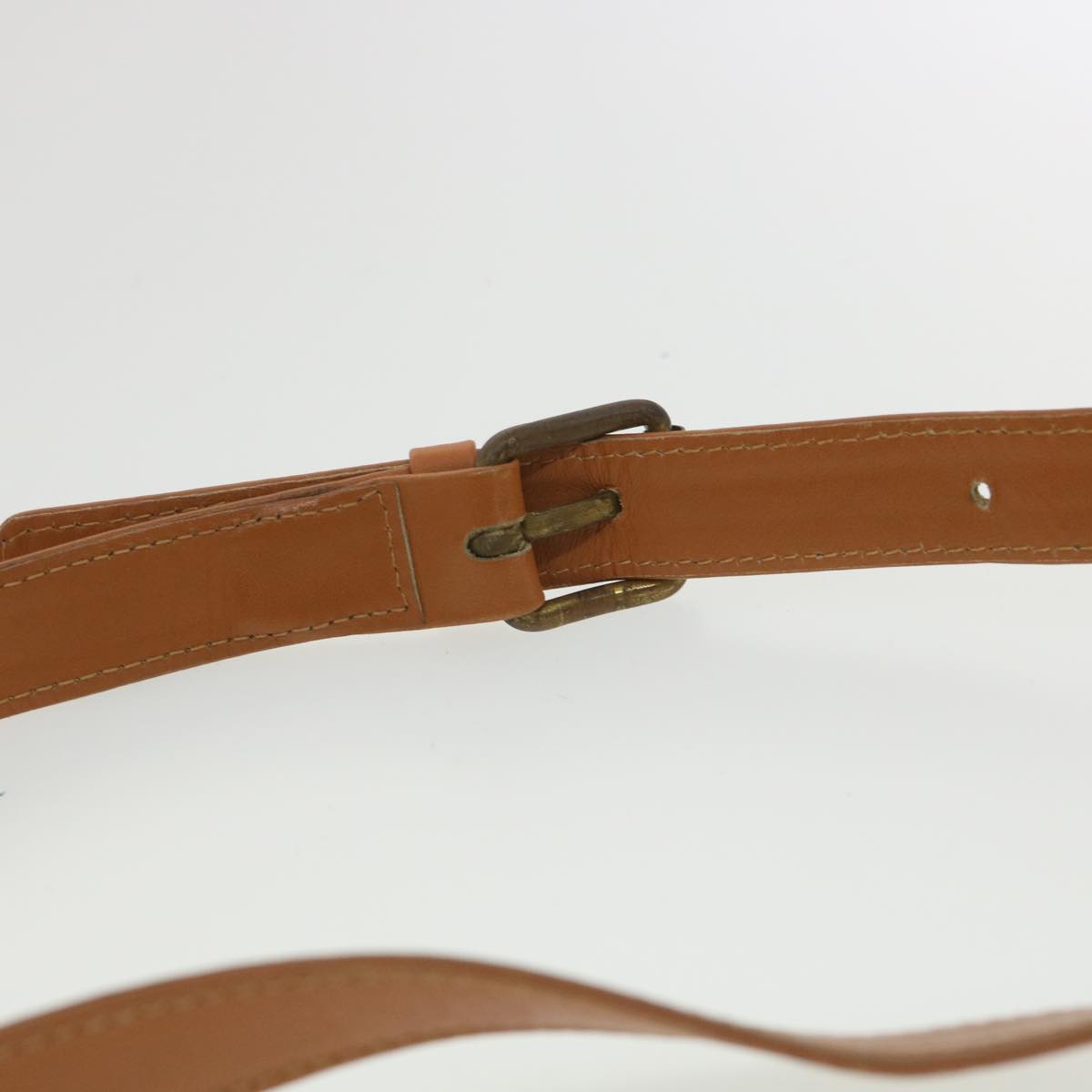 FENDI Shoulder Bag Leather Brown ar8740