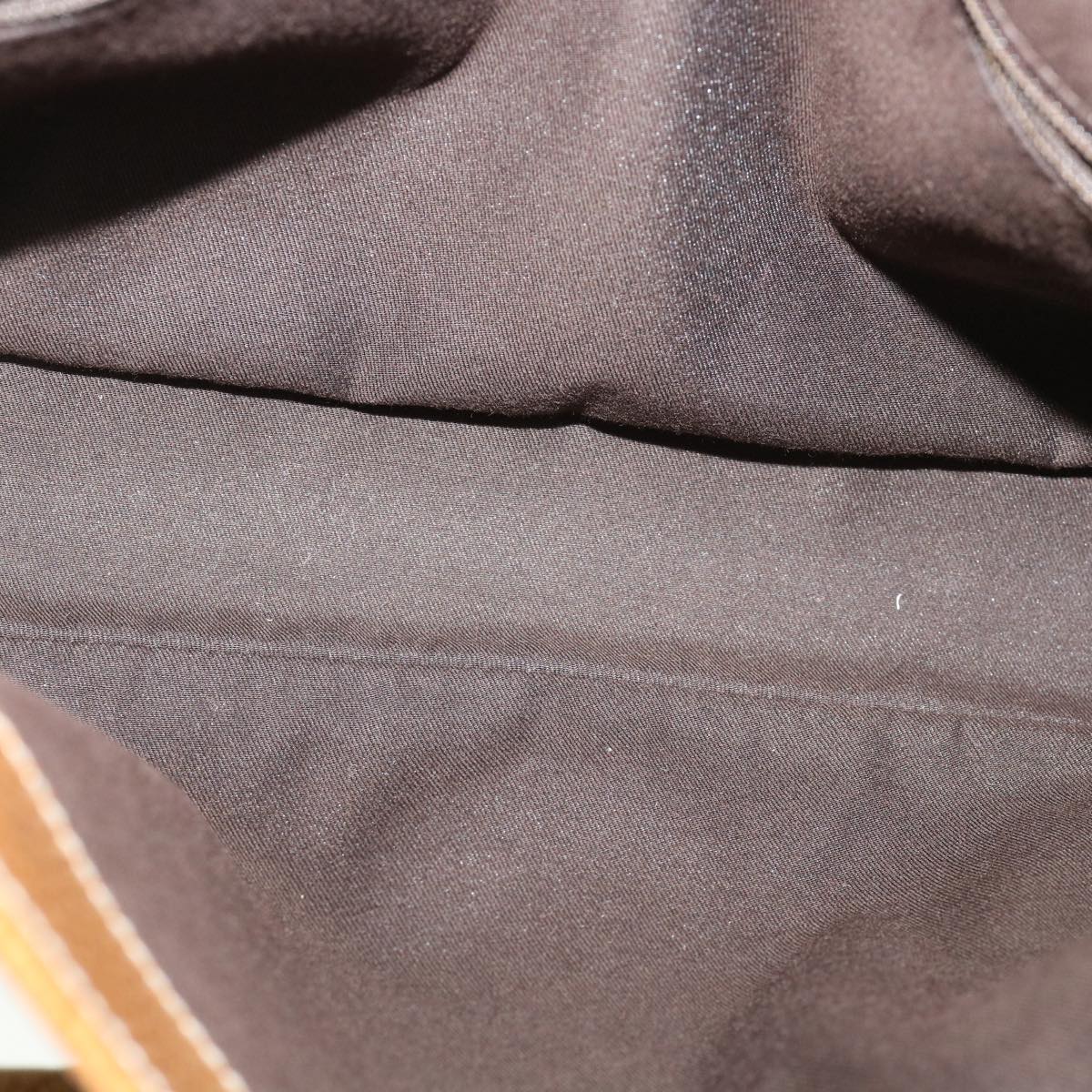 GUCCI GG Canvas Hand Bag Canvas Beige Brown 113015 ar8857