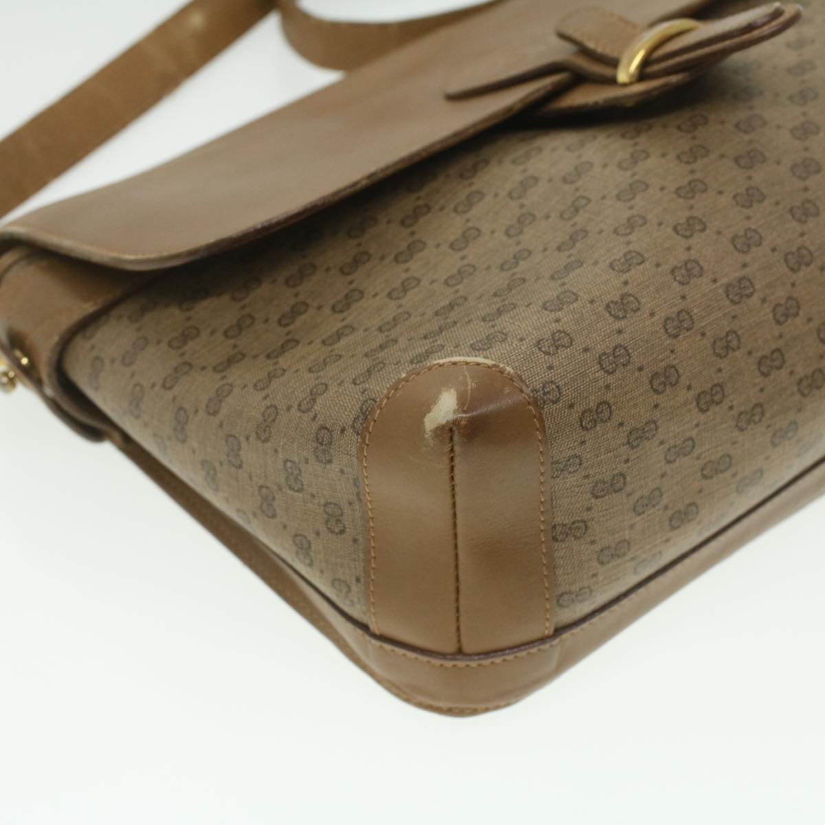 GUCCI Micro GG Canvas Shoulder Bag Beige 001 261 1135 ar8953