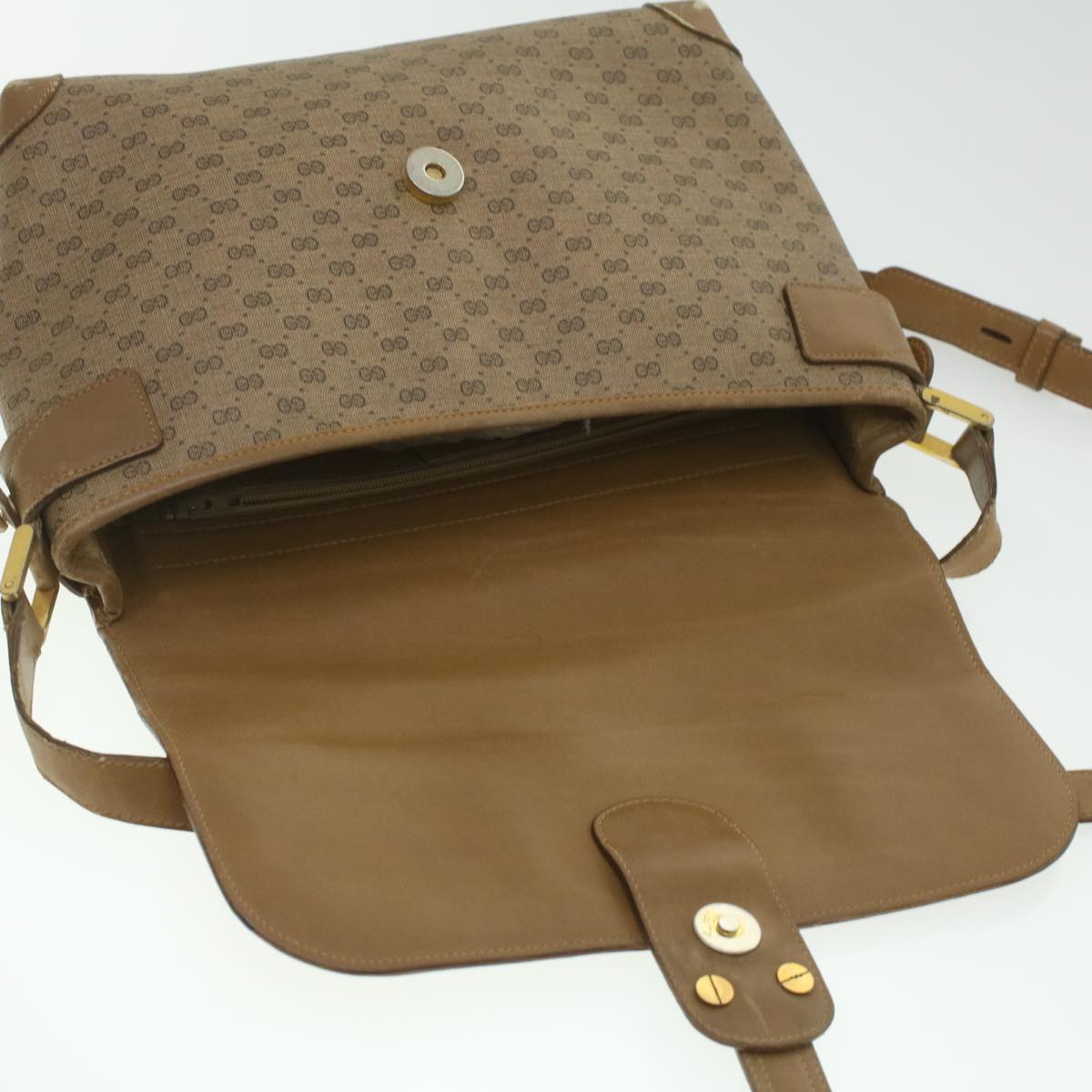 GUCCI Micro GG Canvas Shoulder Bag Beige 001 261 1135 ar8953
