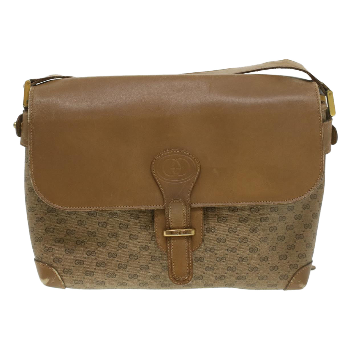 GUCCI Micro GG Canvas Shoulder Bag Beige 001 261 1135 ar8953