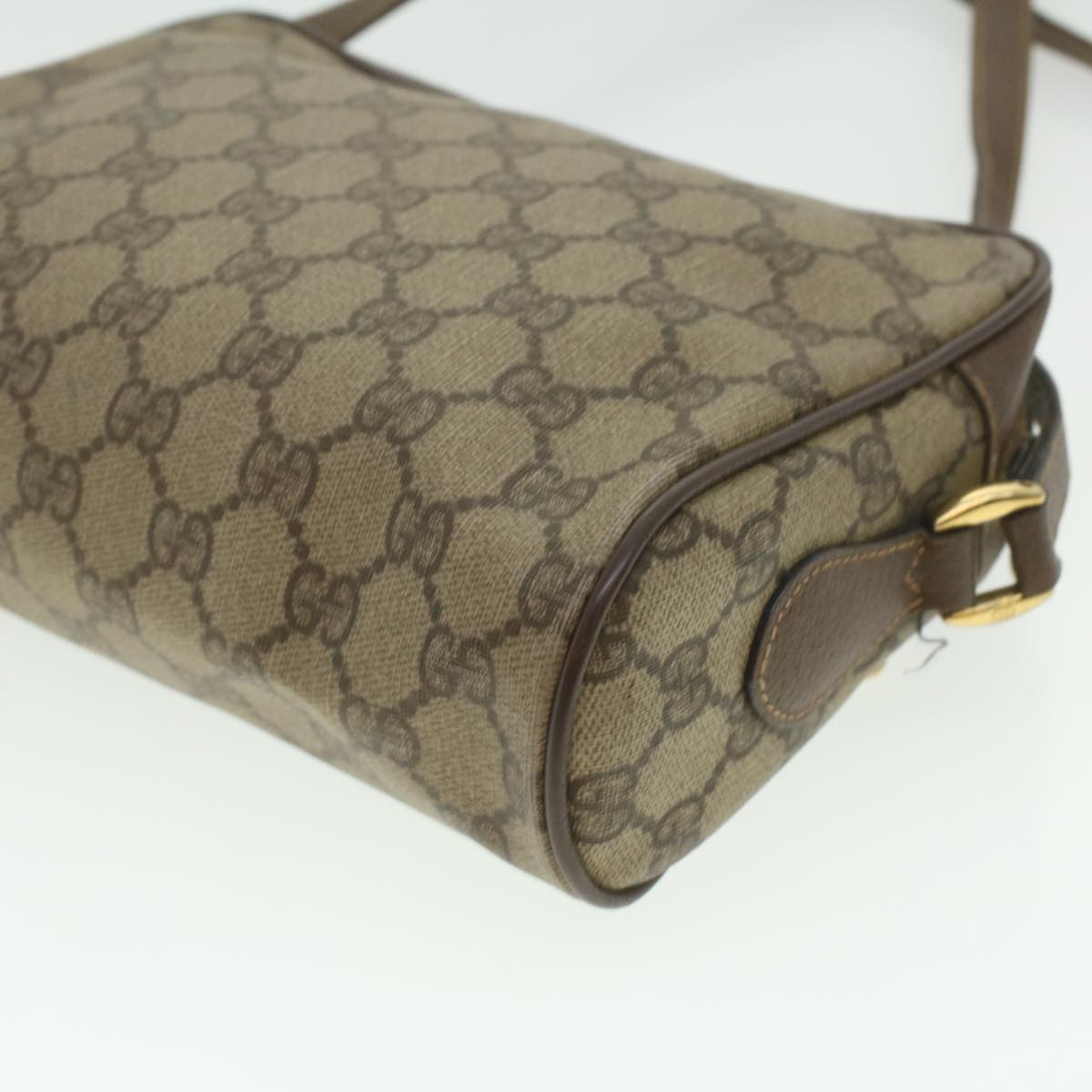 GUCCI GG Canvas Web Sherry Line Shoulder Bag Beige Red Green ar8987