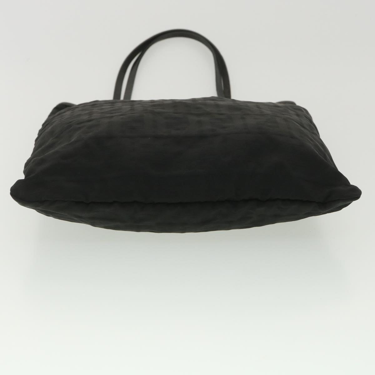 FENDI Zucca Canvas Tote Bag Black Brown ar9031
