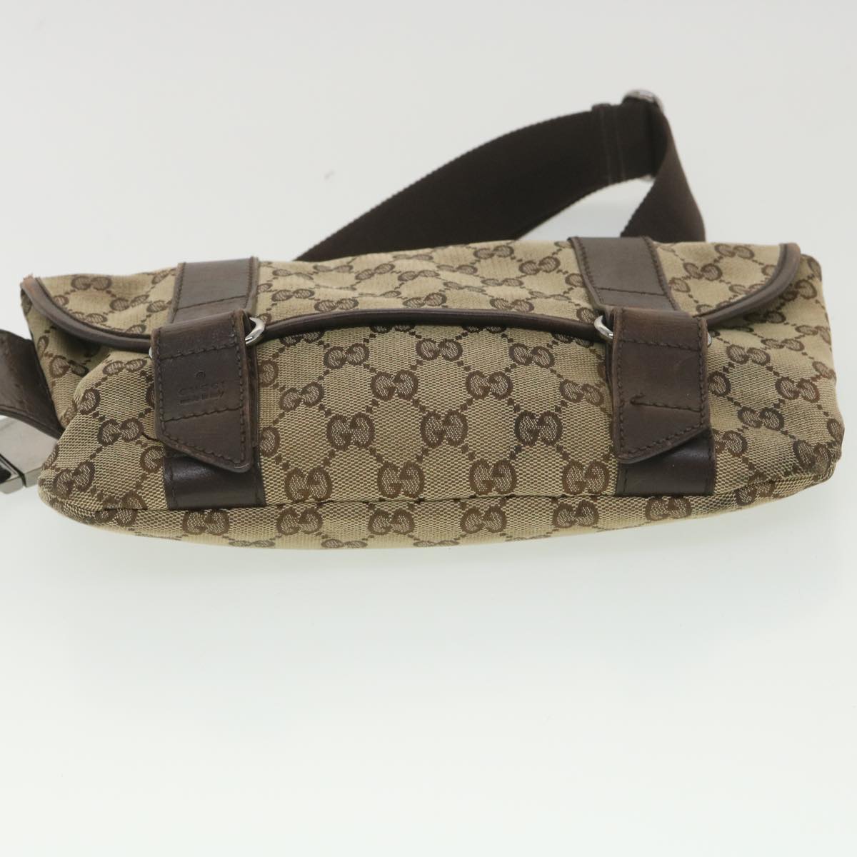 GUCCI GG Canvas Waist bag Beige 145851 ar9075