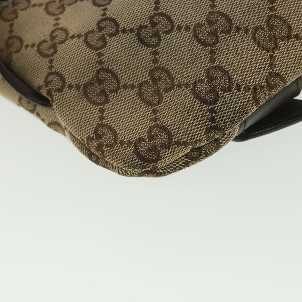 GUCCI GG Canvas Waist bag Beige 145851 ar9075
