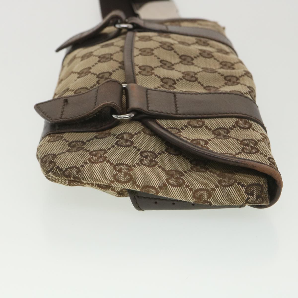 GUCCI GG Canvas Waist bag Beige 145851 ar9075
