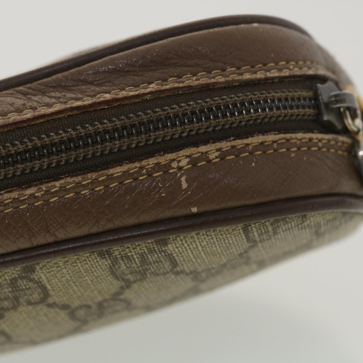 GUCCI GG Canvas Web Sherry Line Shoulder Bag Beige Red 007.754.6112 ar9145