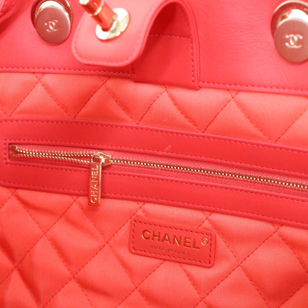 CHANEL Chain Hand Bag Pile 2way Pink CC ar9158A