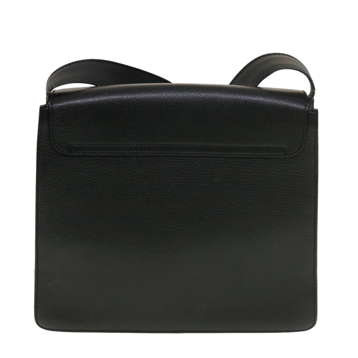 GUCCI Shoulder Bag Leather Black ar9186