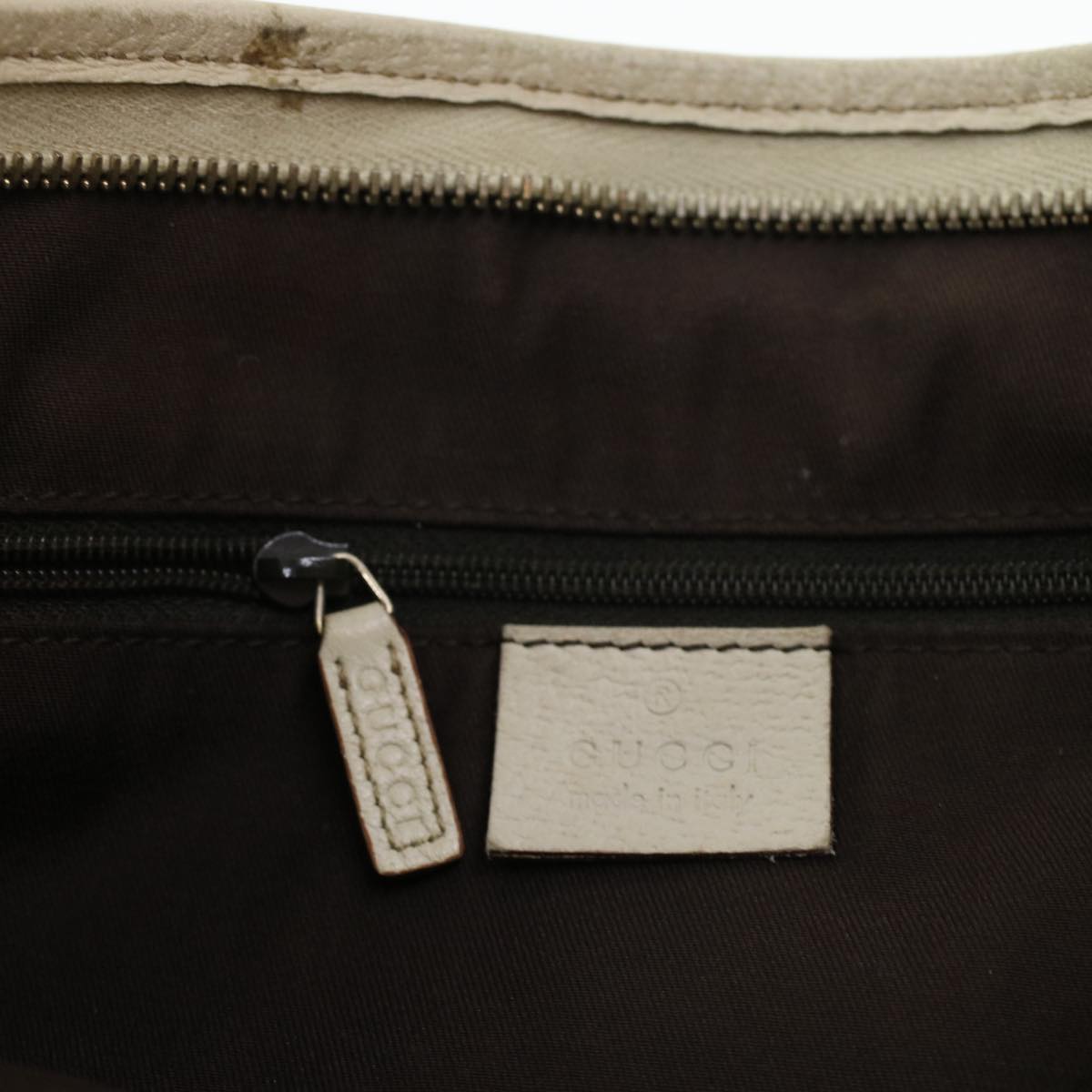 GUCCI GG Canvas Shoulder Bag Beige 131326 ar9404
