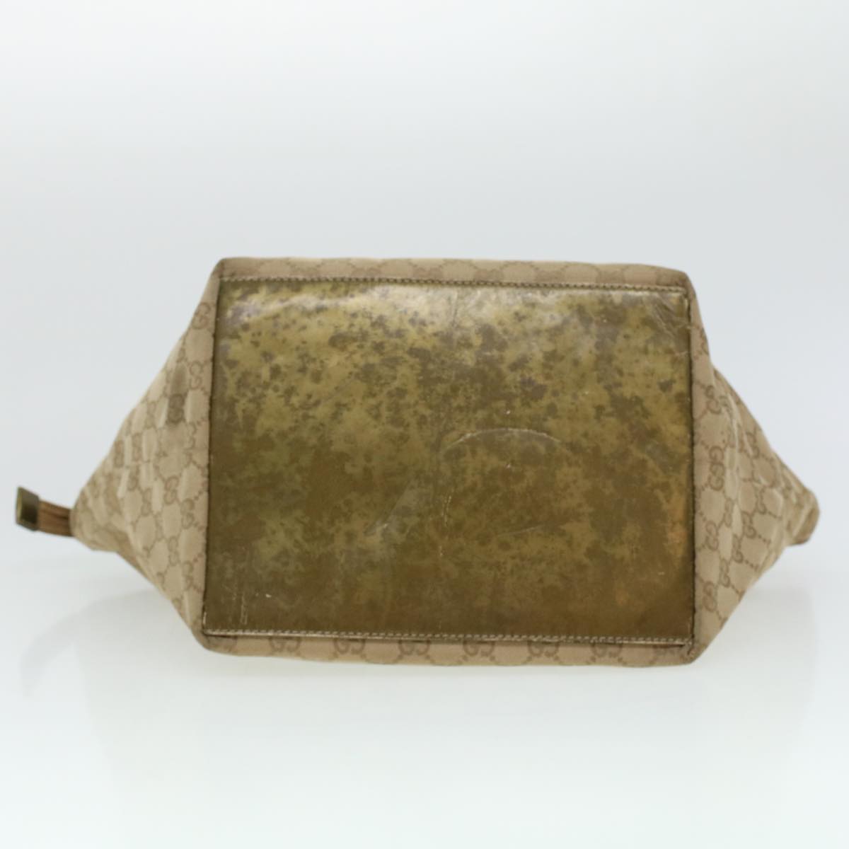 GUCCI GG Canvas Sherry Line Tote Bag Beige Green Pink 131230 ar9406