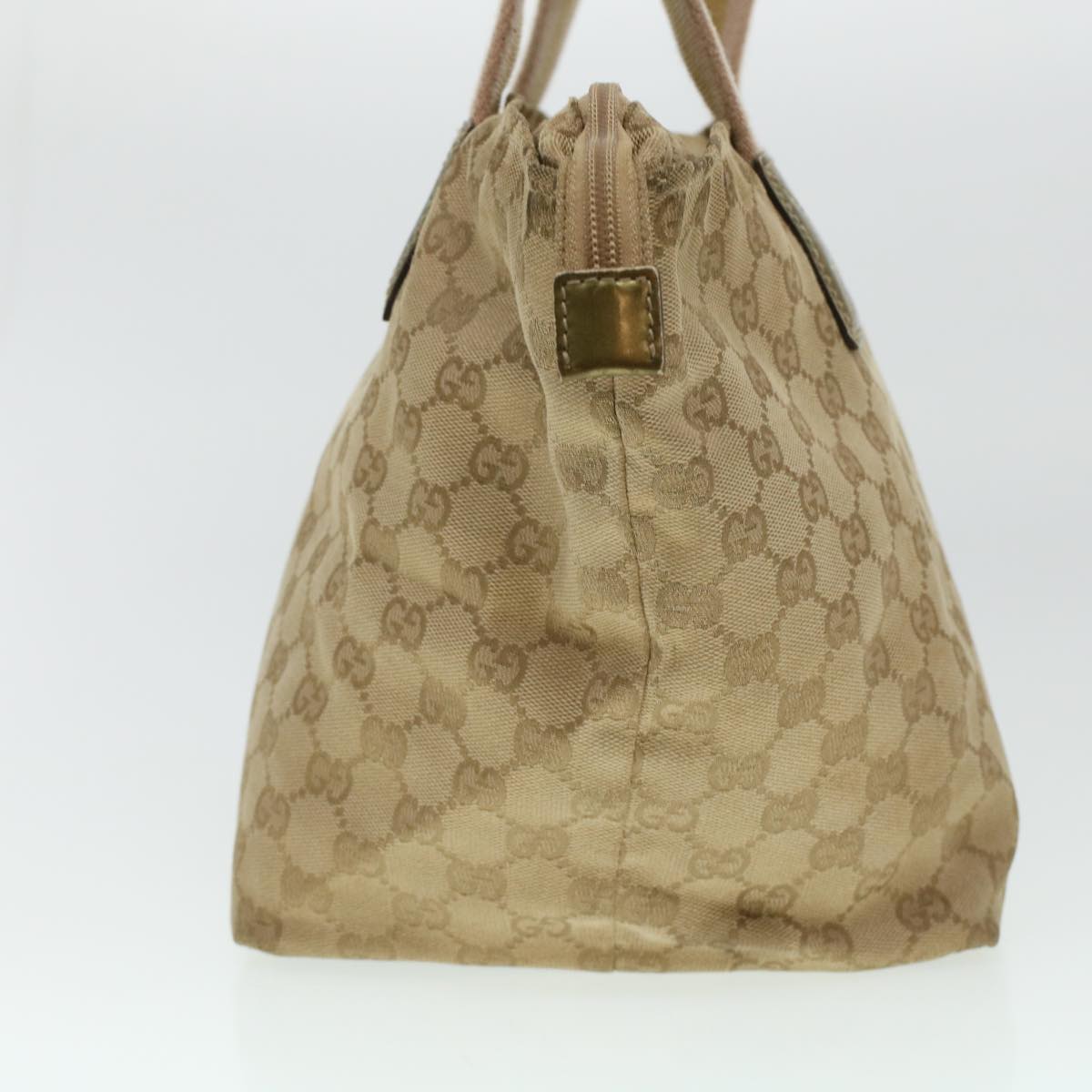 GUCCI GG Canvas Sherry Line Tote Bag Beige Green Pink 131230 ar9406